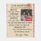 マザートゥドーターフォトフリースブランケット フリースブランケット (正面)