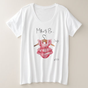 マザートゥベイルガースベイビーシャワープラスサイズTシャツ プラスサイズTシャツ