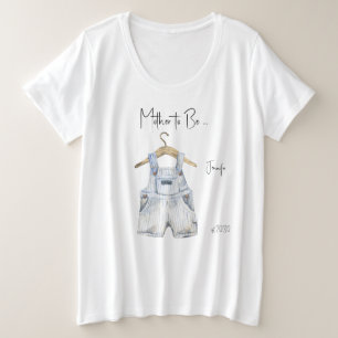 マザートゥベビーシャワーとサイズTシャツ プラスサイズTシャツ