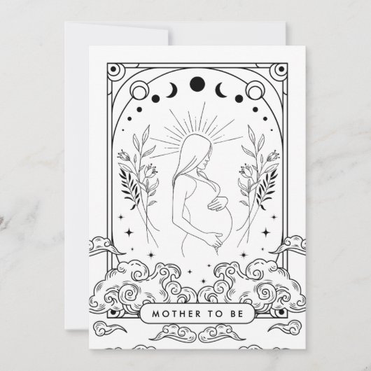 マザートゥベビーシャワー招待状 招待状 (正面)