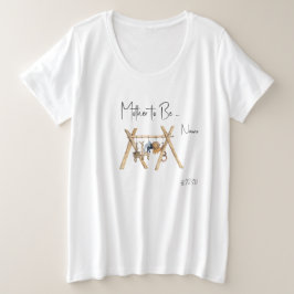 マザートゥベボホベイビーシャワープラスサイズTシャツ プラスサイズTシャツ