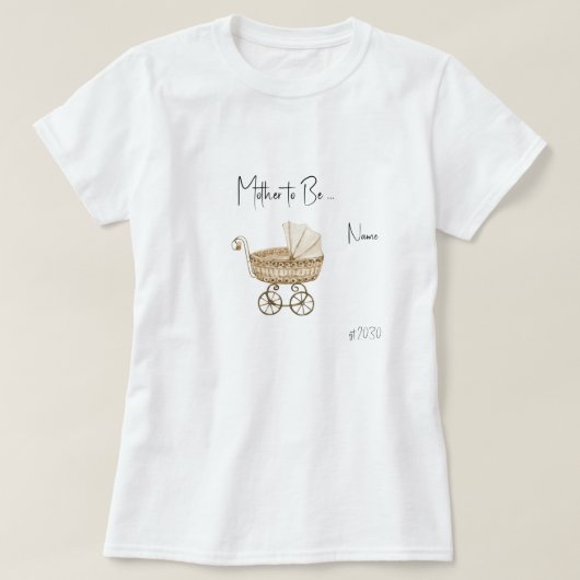 マザートゥベヴィンテージボホベイビーシャワーTシャツ Tシャツ (デザイン正面)