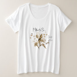 マザートゥベーブー男女兼用ホベイビーシャワー プラスサイズTシャツ