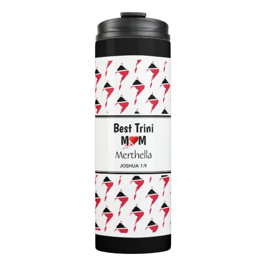 マザートパーソナライズされたリ最高のニMUM MOM Trinidad タンブラー (正面)