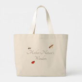 マザーネイチャー疑問に思トテバッグ ラージトートバッグ (裏面)