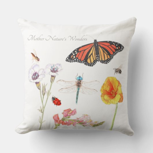 マザーネイチャー疑問に思 クッション (正面)