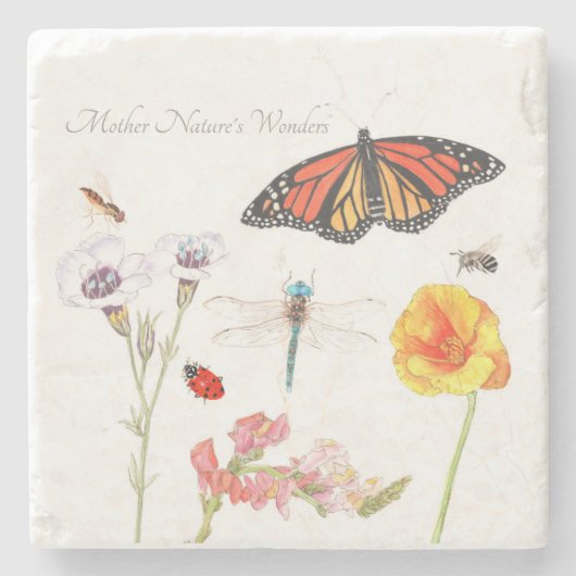 マザーネイチャー疑問に思 ストーンコースター (正面)
