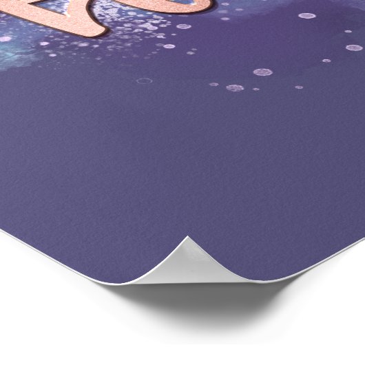 マザーハスラートレンディーバラ金ゴールドママタイポグラフィ ポスター (角)