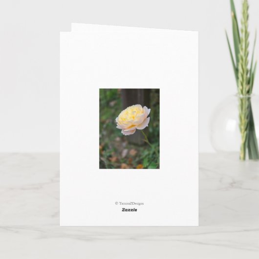 マザーハッピーバースデーイエローローズ カード (裏面)