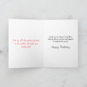 マザーハッピーバースデーイエローローズ カード (内部)