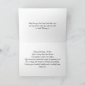 マザーハッピーバースデーホワイトラン カード (内部)