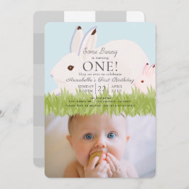 マザーハレ&ベビー写真1st誕生日招待状 招待状