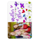 マザーハンドドロフラワーズハートことわざ マグネット (縦)