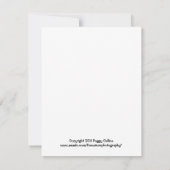 マザーバードとベイビーバード サンドヒルクレーン 招待状 (裏面)