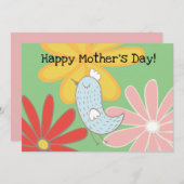 マザーバードアンドフラワーフラットホリデーカード シーズンカード (正面/裏面)