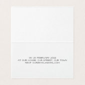 マザーパンダと子どものベビーシャワーの招待状 (内部フラット)