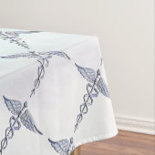マザーパールデコールのカドゥセウス医療シンボル テーブルクロス (インサイチュ)