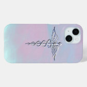 マザーパールデコールのカドゥセウス医療シンボル Case-Mate iPhoneケース (裏面 (横))