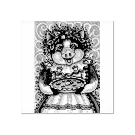 マザーピグのアコーンパイゴム印 ラバースタンプ