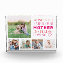 マザーファミリーフォトコラージュモダンタイポグラフィ