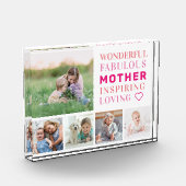 マザーファミリーフォトコラージュモダンタイポグラフィ フォトブロック (左)