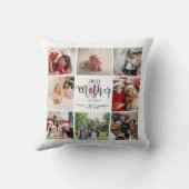 マザーフォトコラージュピンクハート クッション (裏面)