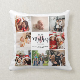 マザーフォトコラージュピンクハート クッション