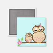 マザーフクロウベビーマグネット マグネット (正面/裏面)