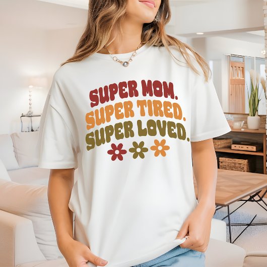 マザーフッド 引用 シャツ 超 愛されてるママ Tee 彼女に