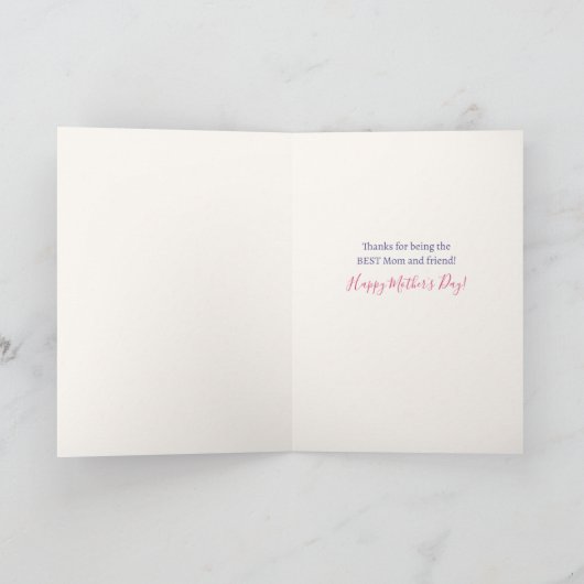 マザーフレンドかわいらしフローラユニークマザーズデイ カード (内部)