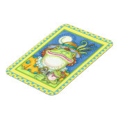 マザーフロッグ&ベビーフロゲットファミリーおもしろいラブ マグネット (左側)