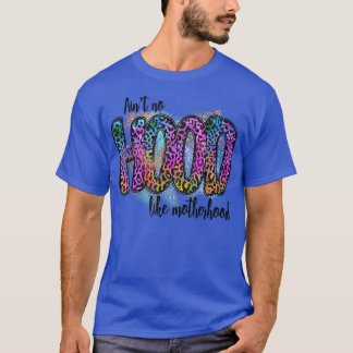 マザーフードヒョウのヒマワリWのようなフードなし Tシャツ