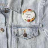 マザーブライド焼けオレンジフローラ 缶バッジ (インサイチュ)