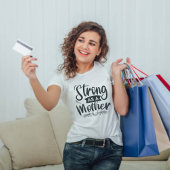 マザーブラックスクリプトモダンTシャツのように強い Tシャツ