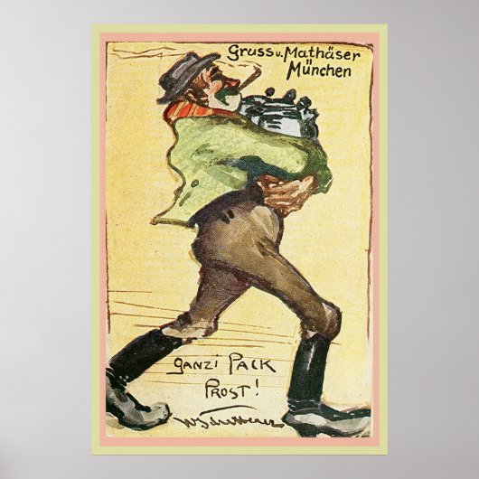 マザーブルワリーGermanyポストカード1918 ポスター (正面)