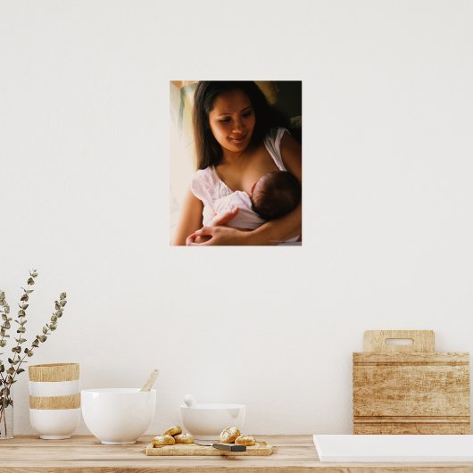 マザーブレッ食べ物を与えスト生まれたばかりの ポスター (キッチン)