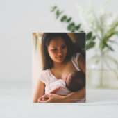 マザーブレッ食べ物を与えスト生まれたばかりの ポストカード (スタンド正面)