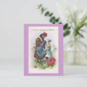 マザーヘンとチックスヴィンテージイースター シーズンポストカード (スタンド正面)