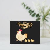 マザーヘンと彼女の雛スケッチ母の日 ポストカード (スタンド正面)