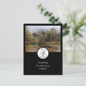 マザーヘンシルエットシルエットモノグラムw写真 インビテーションポストカード (スタンド正面)