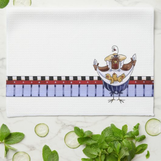 マザーヘン – キッチンタオル (折り畳み)