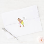 マザーベアと彼女の赤ちゃんショーの愛 スクエアシール (封筒)