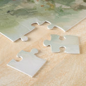 マザーベアカバチョウ絵画花 ジグソーパズル (側面)