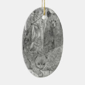 マザーベアーウォッチングキューブ セラミックオーナメント (右)