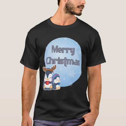 マザーペンギンベビー1 Tシャツ (正面)