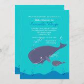マザーホエールシャワーベビー招待状 招待状 (正面/裏面)