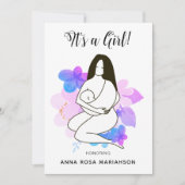 *~*マザーホールディングベビーフローラベビーシャワーガール 招待状 (正面)