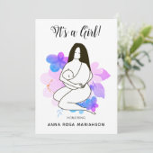 *~*マザーホールディングベビーフローラベビーシャワーガール 招待状 (スタンド正面)