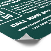 マザーボードコンピュータ修理広告スペシャリスト ポスター (角)