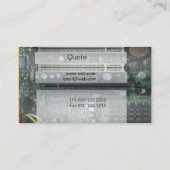 マザーボードデザインテクノロジー搭載コンピュータ 名刺 (裏面)